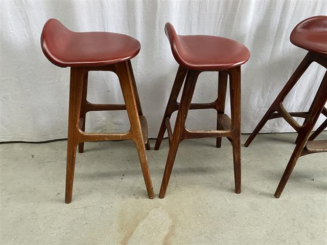 Sgabelli bar Erik Buck vintage design danese anni 60 [j43762] misure su richiesta