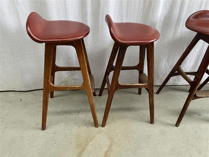 Sgabelli bar Erik Buck vintage design danese anni 60 [j43762] misure su richiesta
