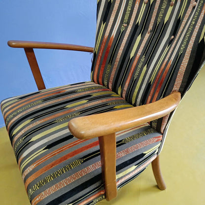 Poltrona design danese vintage anni 50 [83adt] misure L.70 H.107/48 P.70