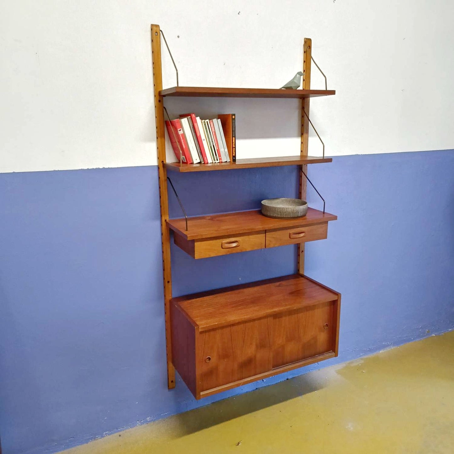 Libreria design danese vintage anni 60 [84vnt3b] misure H.175 L.84 P.24