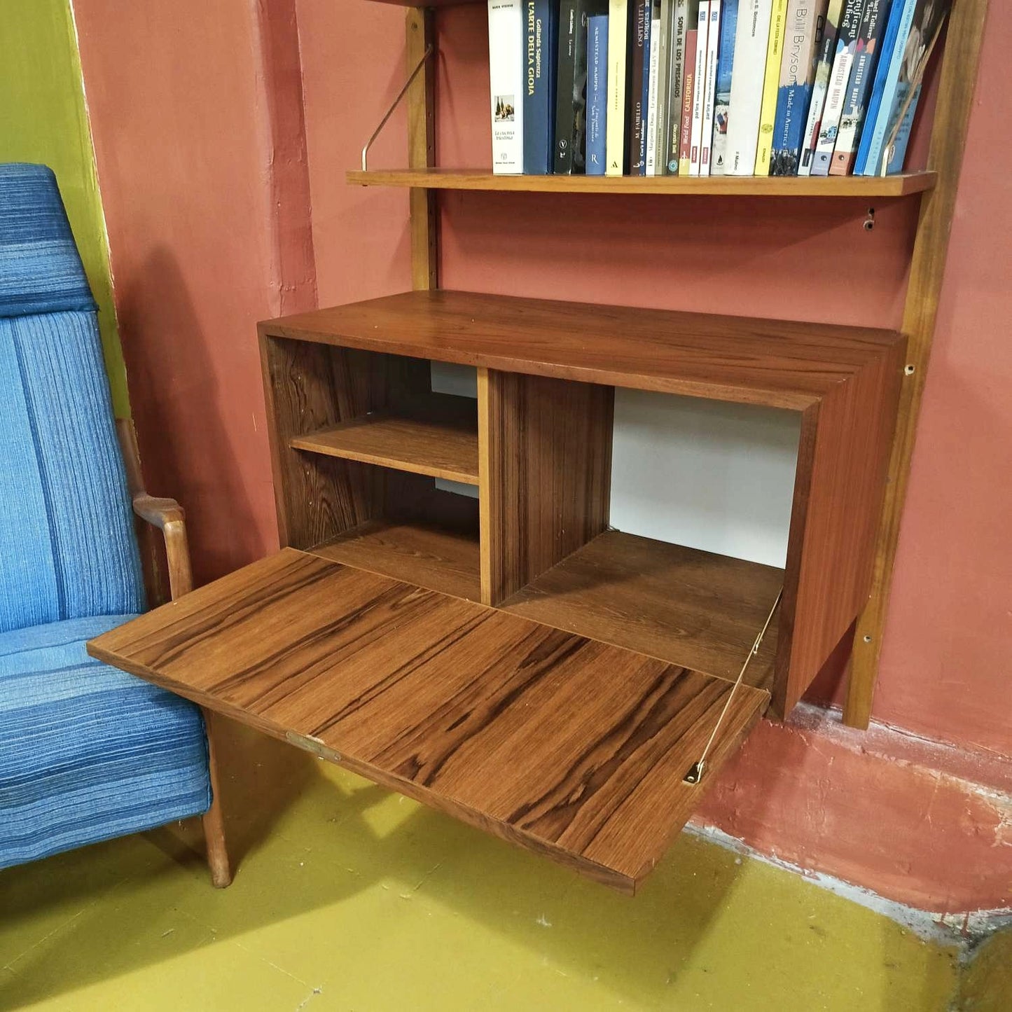 Libreria design danese vintage anni 60 [83jcas42800] misure L.84 H.200 P.40/20