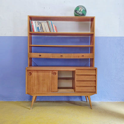Libreria scrittoio design svedese vintage anni 60 [83sw24614] misure L.120 H.163,5 P.28