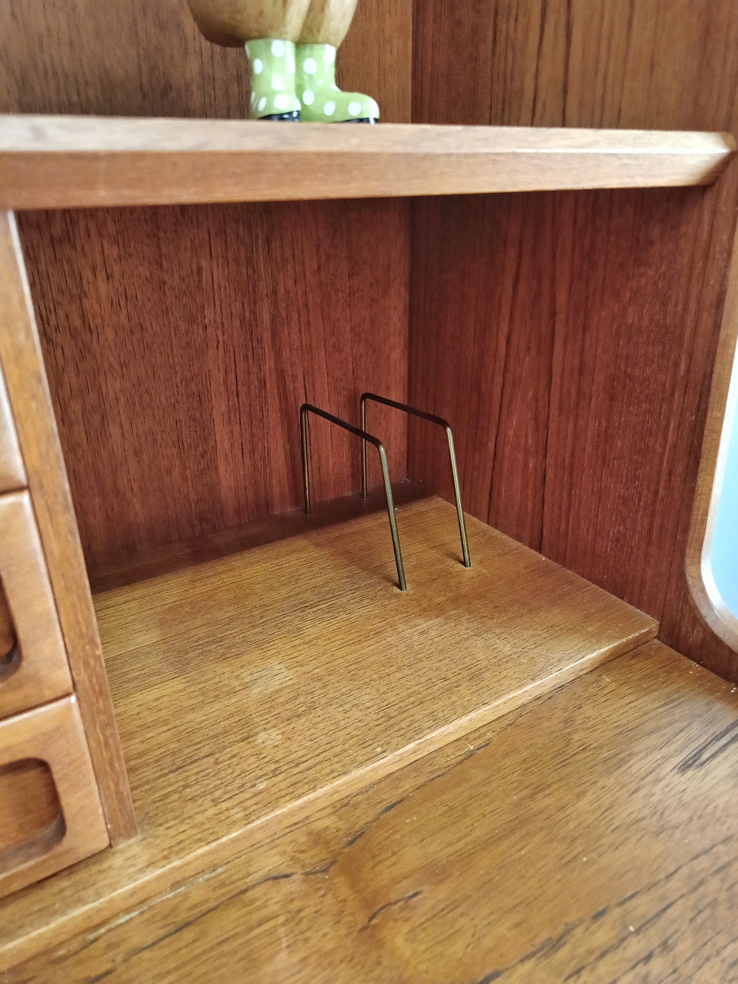Libreria/scrittoio design danese vintage anni 50 [89ck1835] misure L.163 H.100 P.48