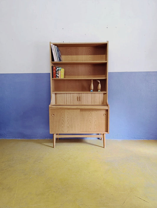 Libreria Johannes Sorth design danese vintage anni 50 [89ck1799] misure L.182 H.100 P.43