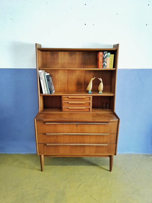 Libreria/scrittoio design danese vintage anni 50 [89ck1835] misure L.163 H.100 P.48