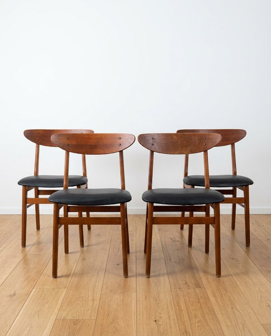 Set 4 sedie Farstrup n.210 design danese vintage anni 50 | 99vnt2