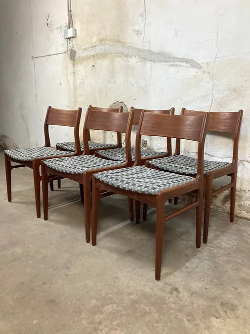 Sedie Funder Schmidt & Madsen design danese vintage anni 50 [ck1486]