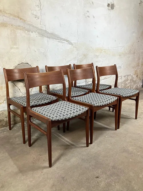 Sedie Funder Schmidt & Madsen design danese vintage anni 50 [ck1486]