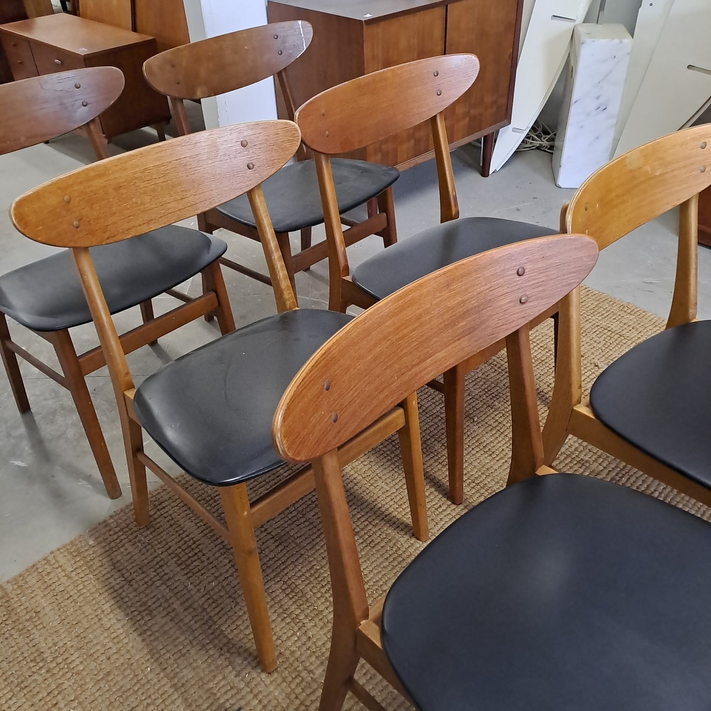 Sedie Farstrup n.210 design danese originale vintage anni 60 [72rdx-fst1n]