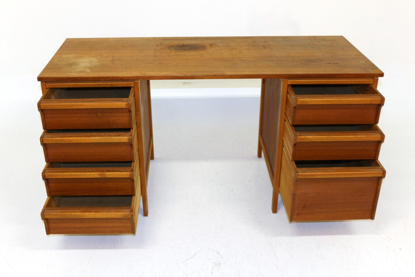 Scrivania design danese vintage anni 50 [sw18007] misure L.149,5 H.74 P.59,5
