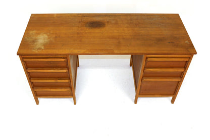 Scrivania design danese vintage anni 50 [sw18007] misure L.149,5 H.74 P.59,5
