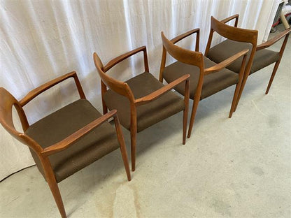 Poltroncine N. O. Møller vintage design danese anni 60 [j44013] misure su richiesta