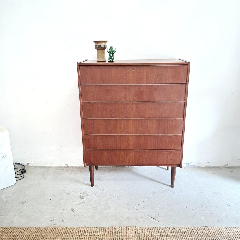 Cassettiera design danese originale vintage anni 50 [70j-39784]