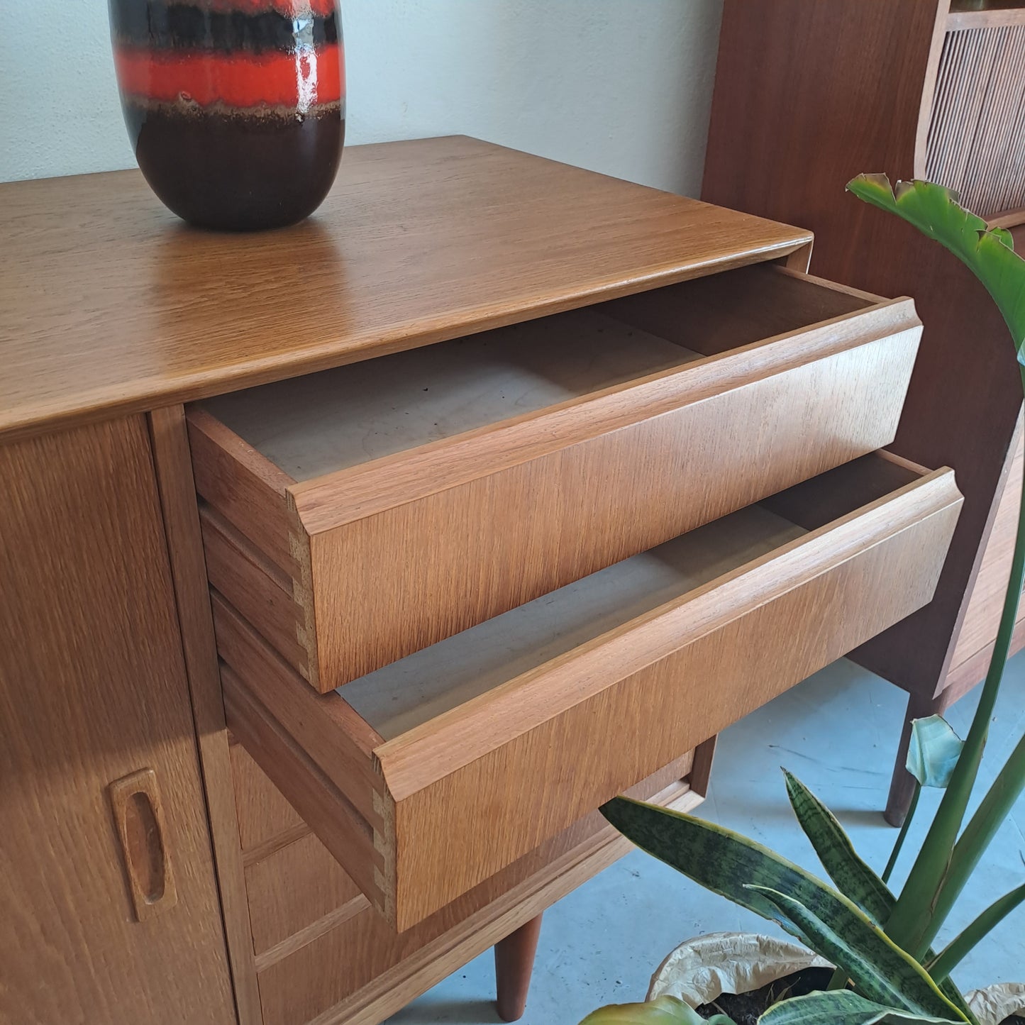 Sideboard design danese vintage anni 50 [74st-3] misure L.200 H.81,5 P.45