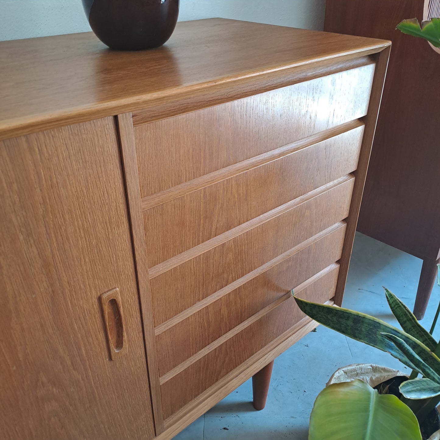 Sideboard design danese vintage anni 50 [74st-3] misure L.200 H.81,5 P.45