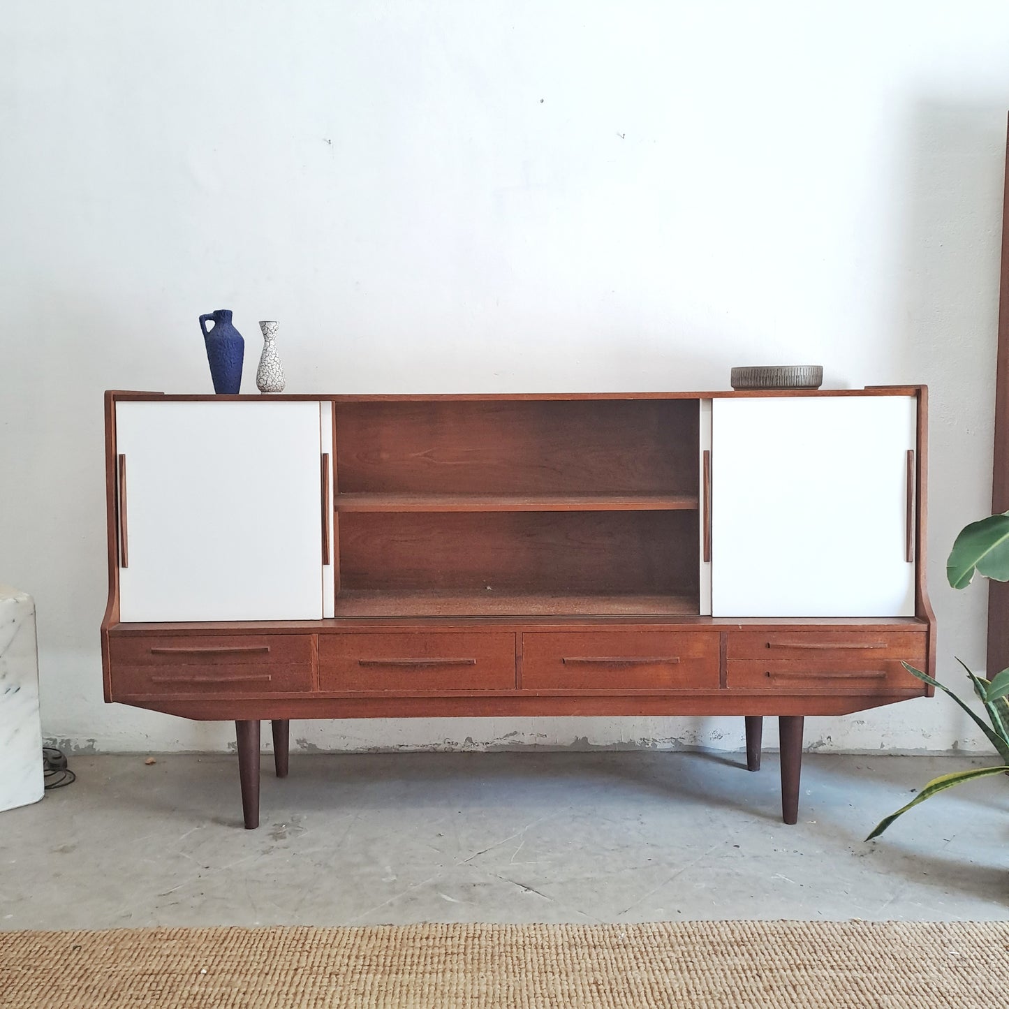 Credenza design danese originale anni 60 [64sea-10897] misure L.200 H.112 P.45