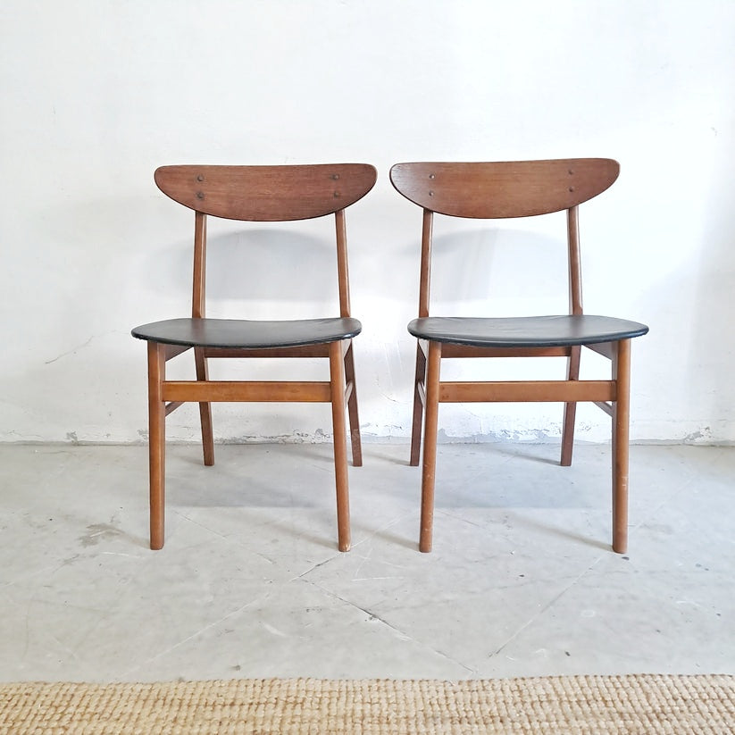 Sedie Farstrup n.210 design danese originale vintage anni 60 [72rdx-fst2n2]