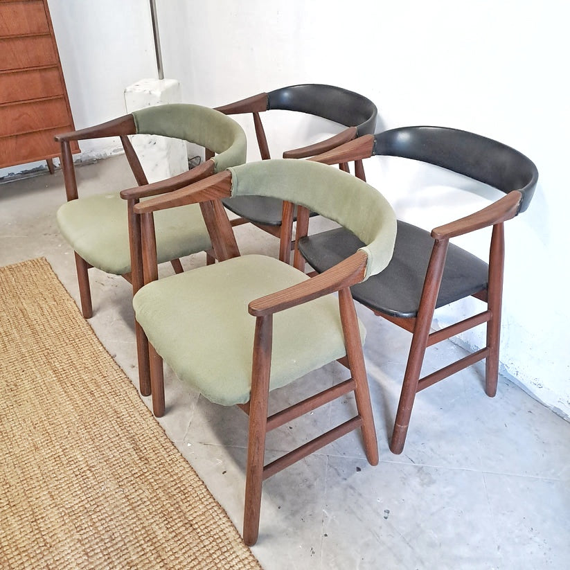 Sedie Thomas Harlev n.213 design danese originale vintage anni 50 [58j-61j-37845+38174]
