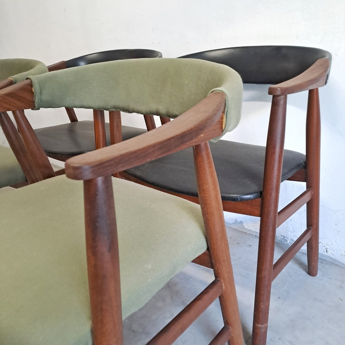 Sedie Thomas Harlev n.213 design danese originale vintage anni 50 [58j-61j-37845+38174]