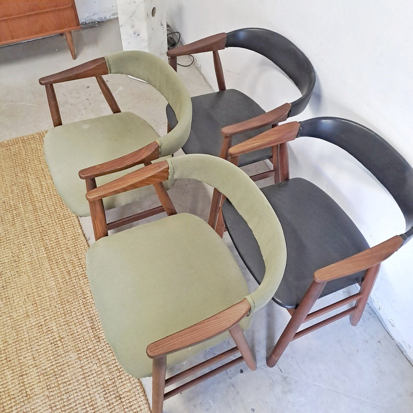 Sedie Thomas Harlev n.213 design danese originale vintage anni 50 [58j-61j-37845+38174]