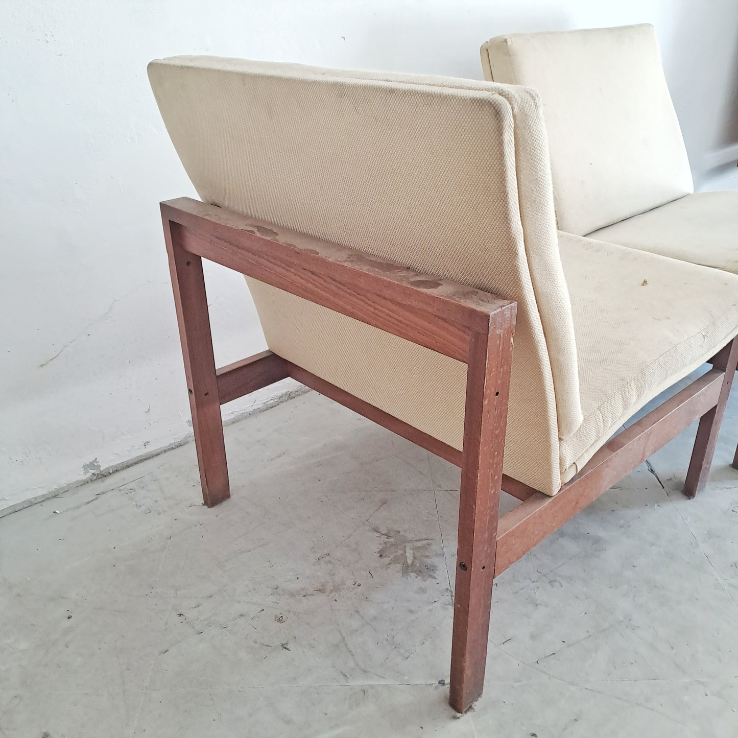 Poltrone "Moduline" Ole Gjerlov-Knudsen Torben Lind design danese originale vintage anni 50 [moduline]