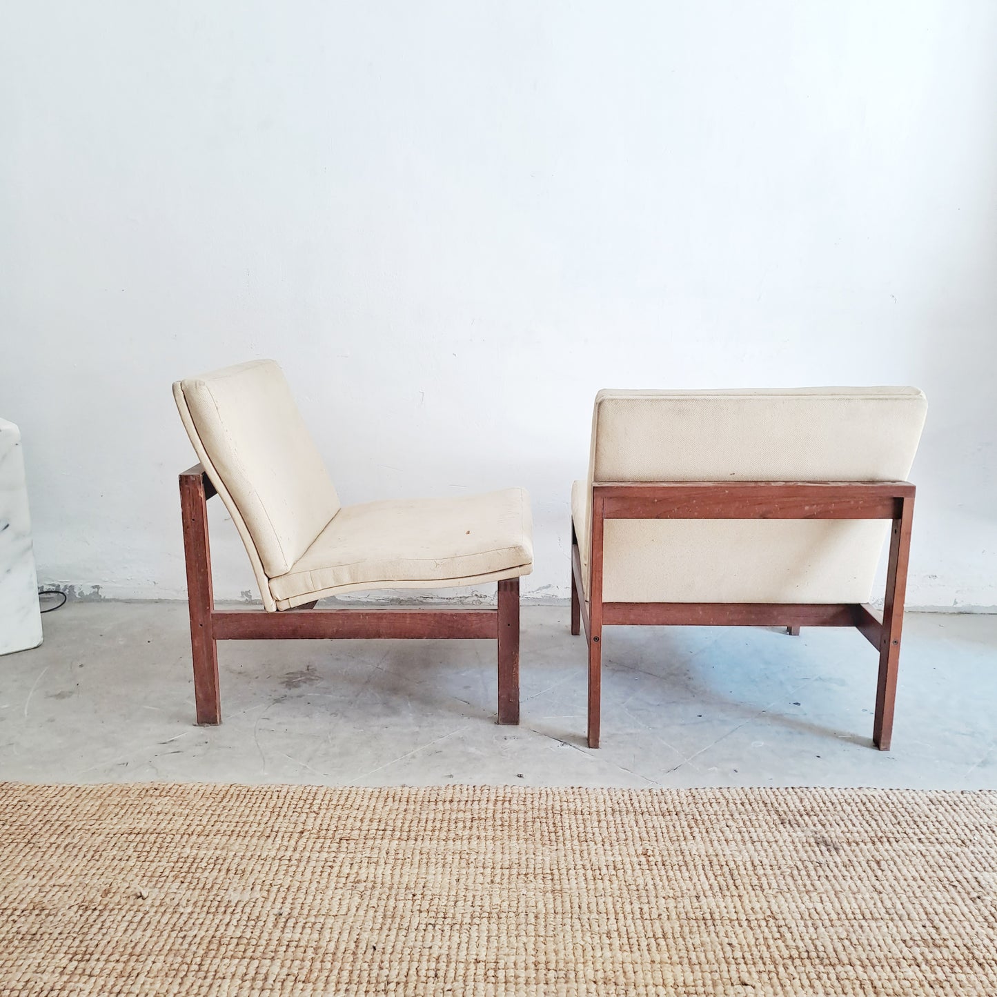 Poltrone "Moduline" Ole Gjerlov-Knudsen Torben Lind design danese originale vintage anni 50 [moduline]
