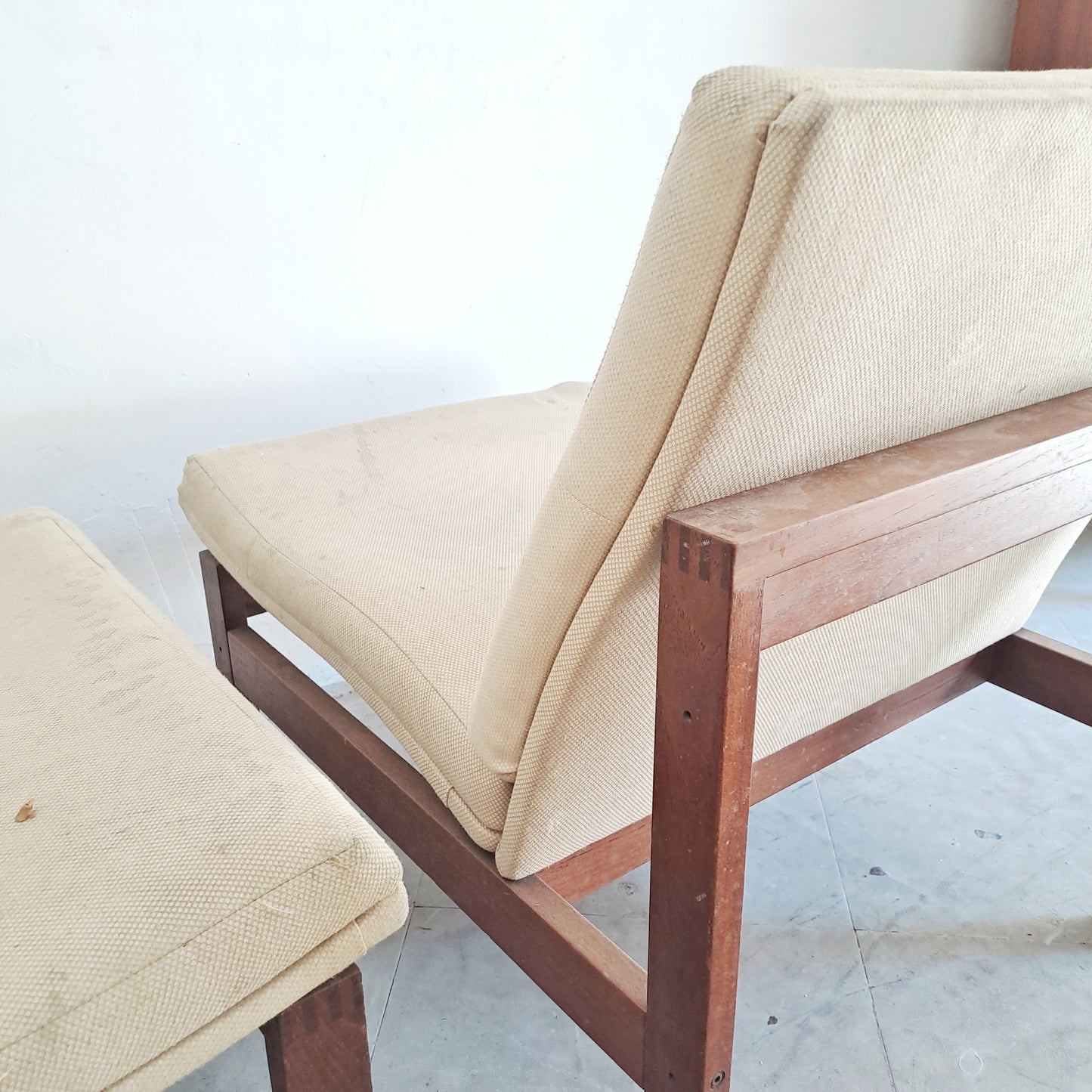 Poltrone "Moduline" Ole Gjerlov-Knudsen Torben Lind design danese originale vintage anni 50 [moduline]
