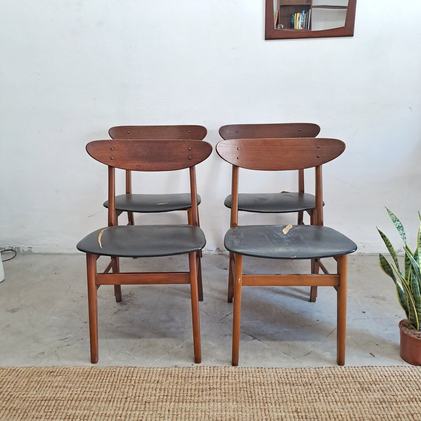 Sedie Farstrup n.210 design danese originale vintage anni 60 [76j4]