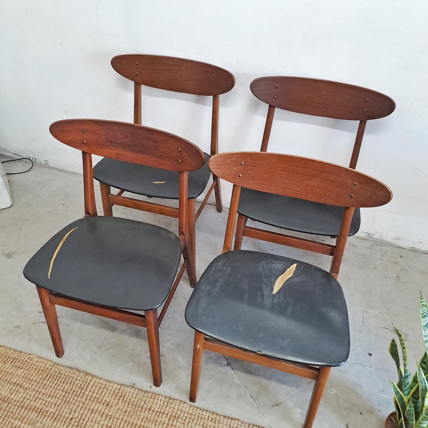 Sedie Farstrup n.210 design danese originale vintage anni 60 [76j4]