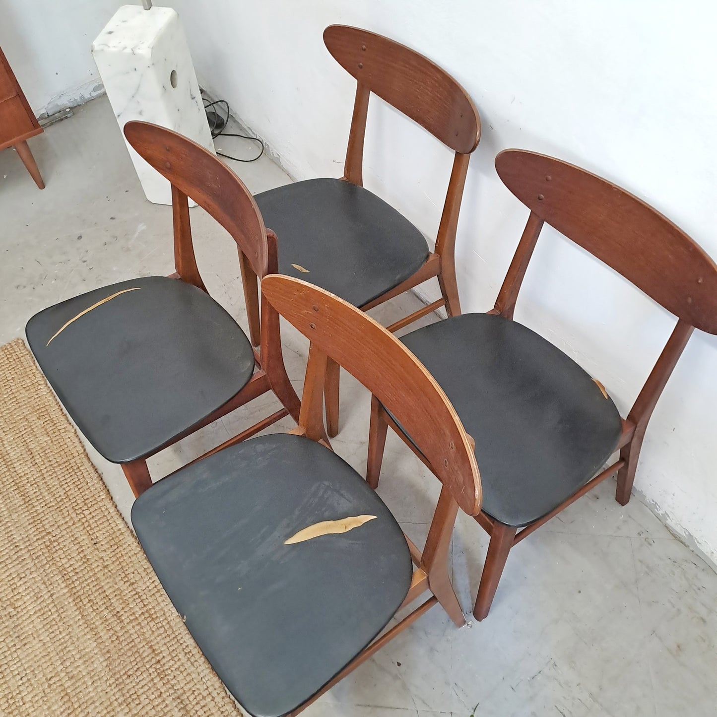 Sedie Farstrup n.210 design danese originale vintage anni 60 [76j4]
