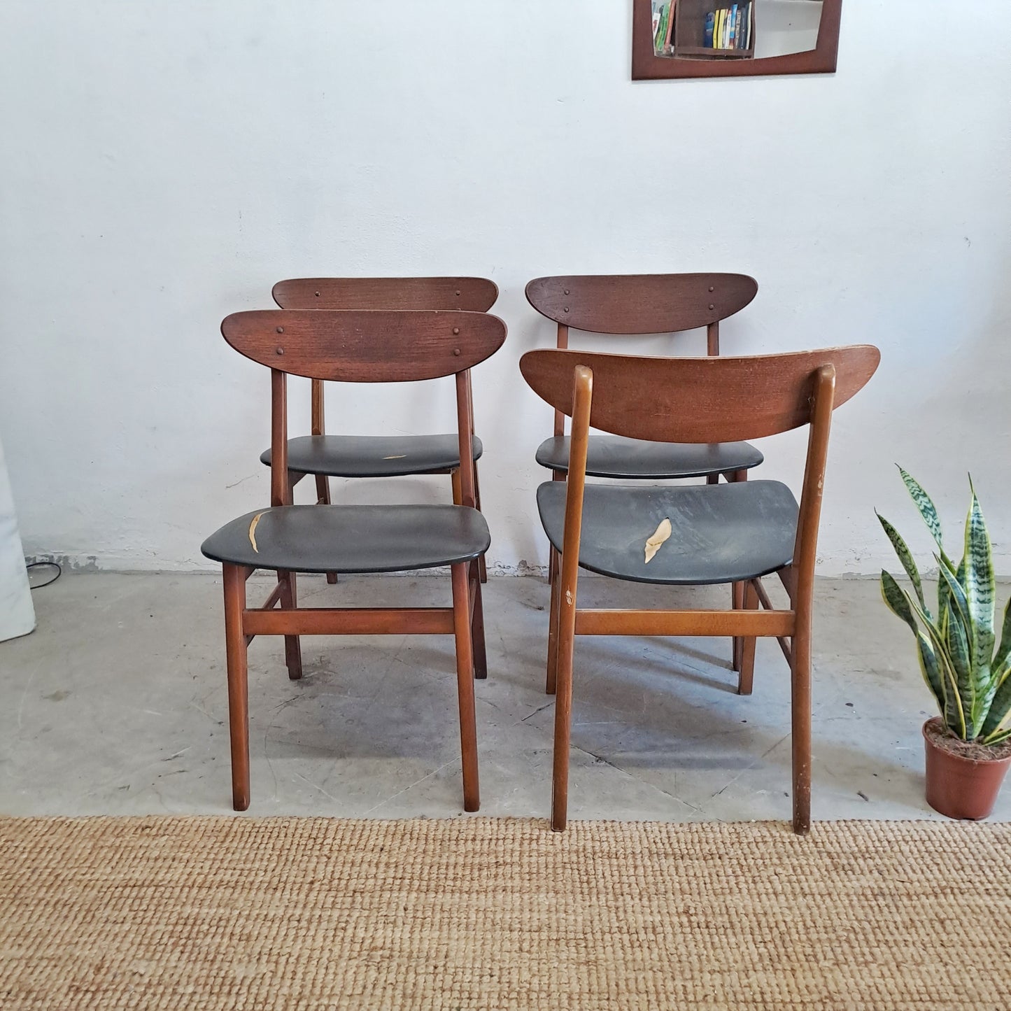 Sedie Farstrup n.210 design danese originale vintage anni 60 [76j4]