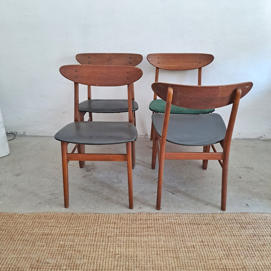 Sedie Farstrup n.210 design danese originale vintage anni 60 [76j4b]