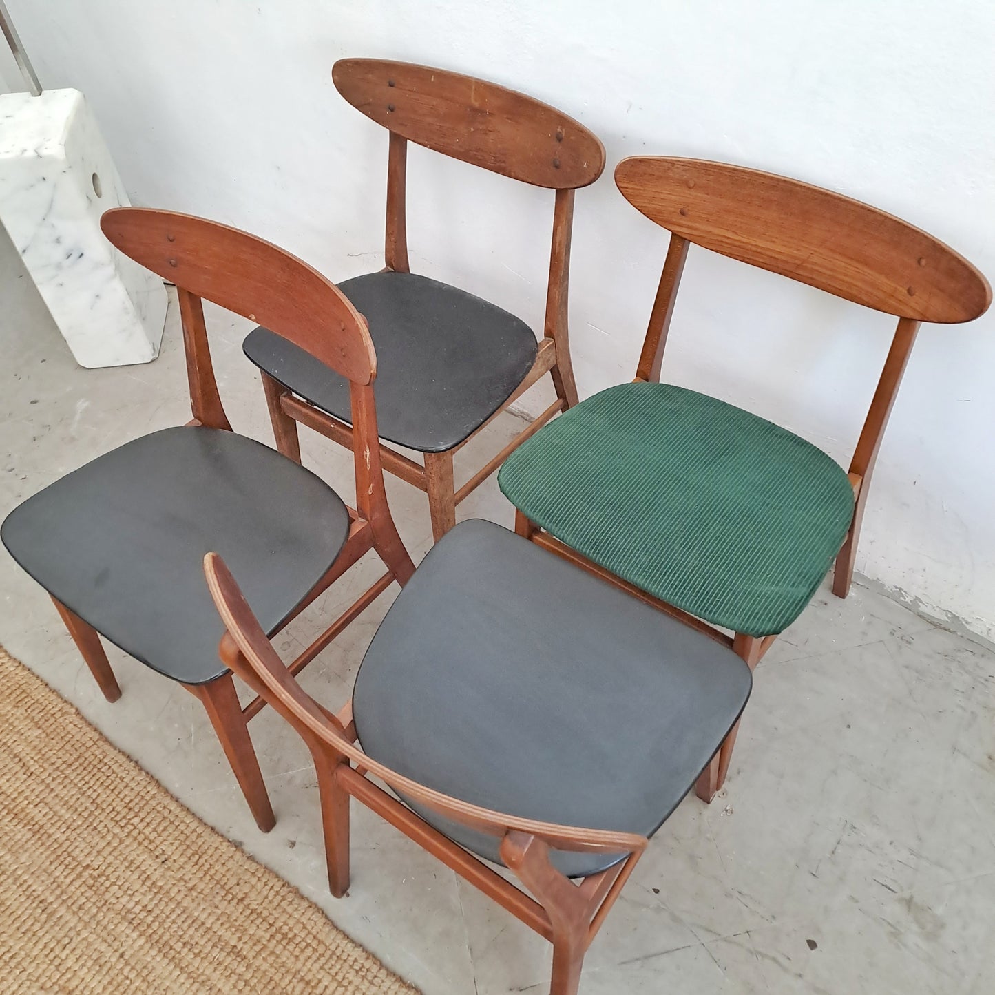 Sedie Farstrup n.210 design danese originale vintage anni 60 [76j4b]