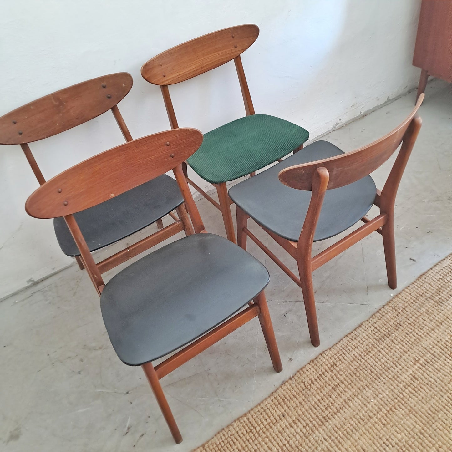 Sedie Farstrup n.210 design danese originale vintage anni 60 [76j4b]