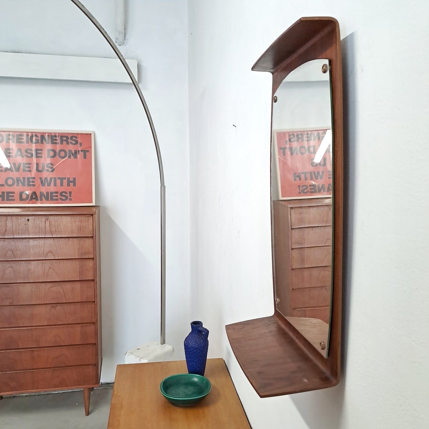 Specchio vintage design danese originale anni 50 [63rt]