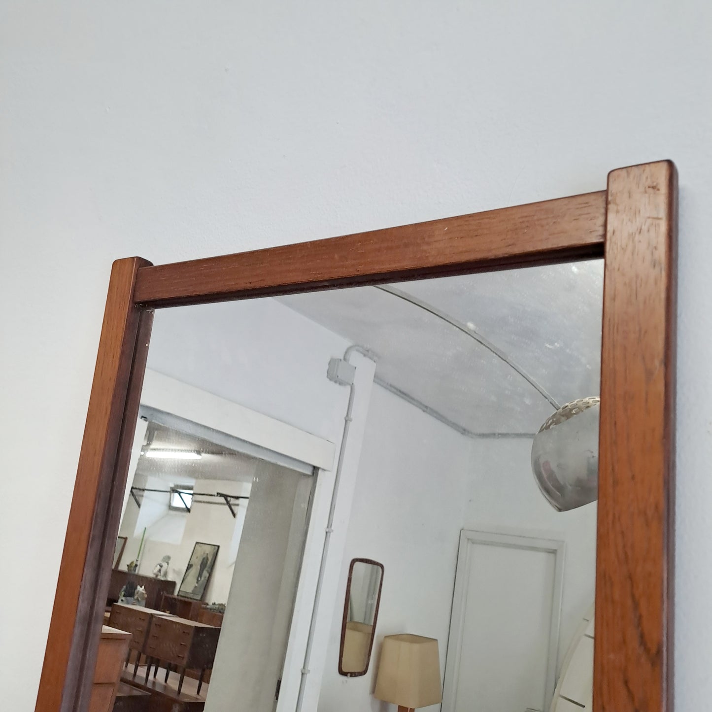 Specchio vintage design svedese originale anni 50 [68j-37083] misure H.107 L.38,5