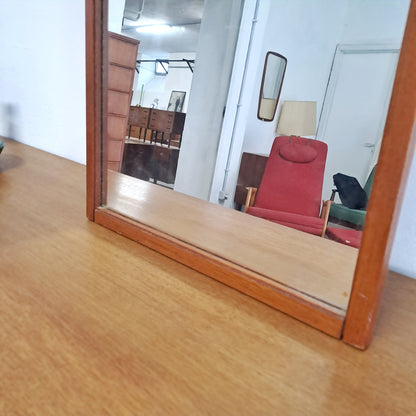 Specchio vintage design svedese originale anni 50 [68sw-4894] misure H.107 L.38,5