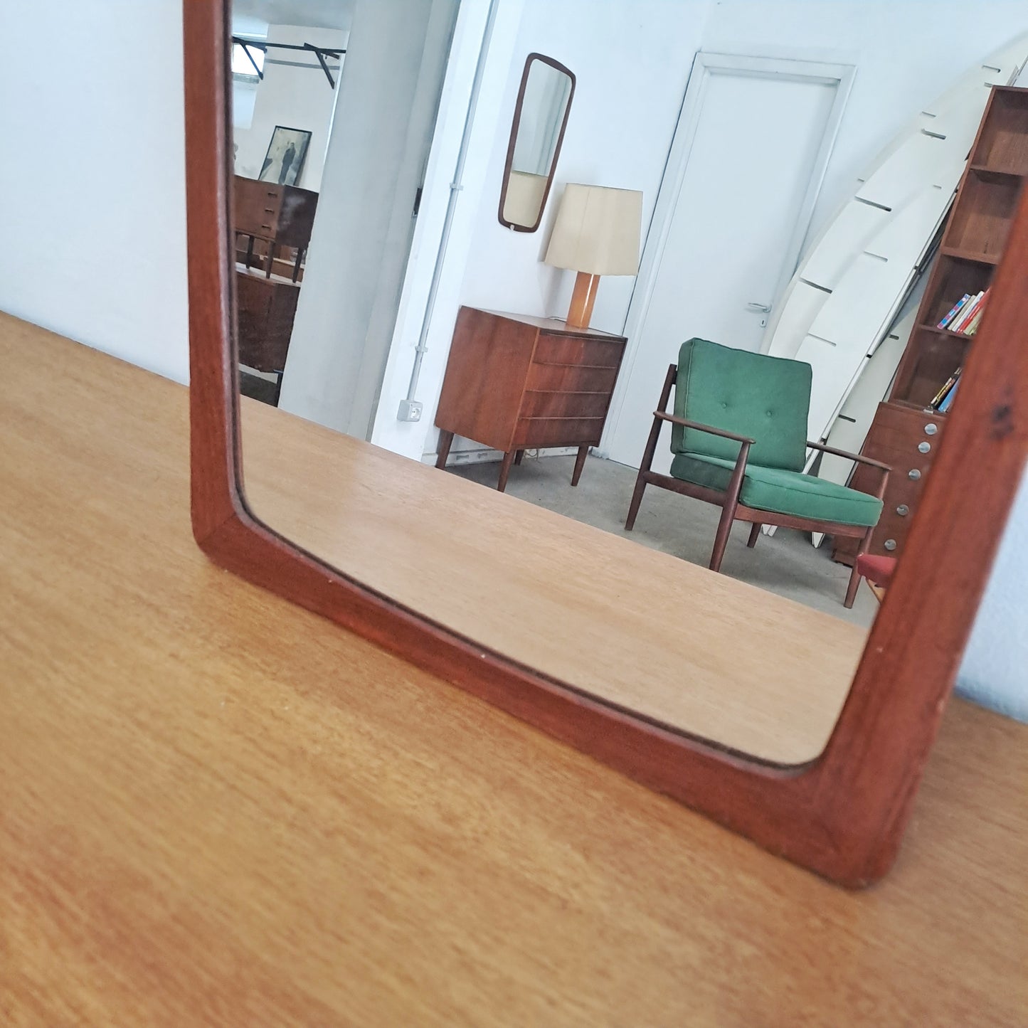 Specchio vintage design danese originale anni 50 [74st7] misure H.60 L.35