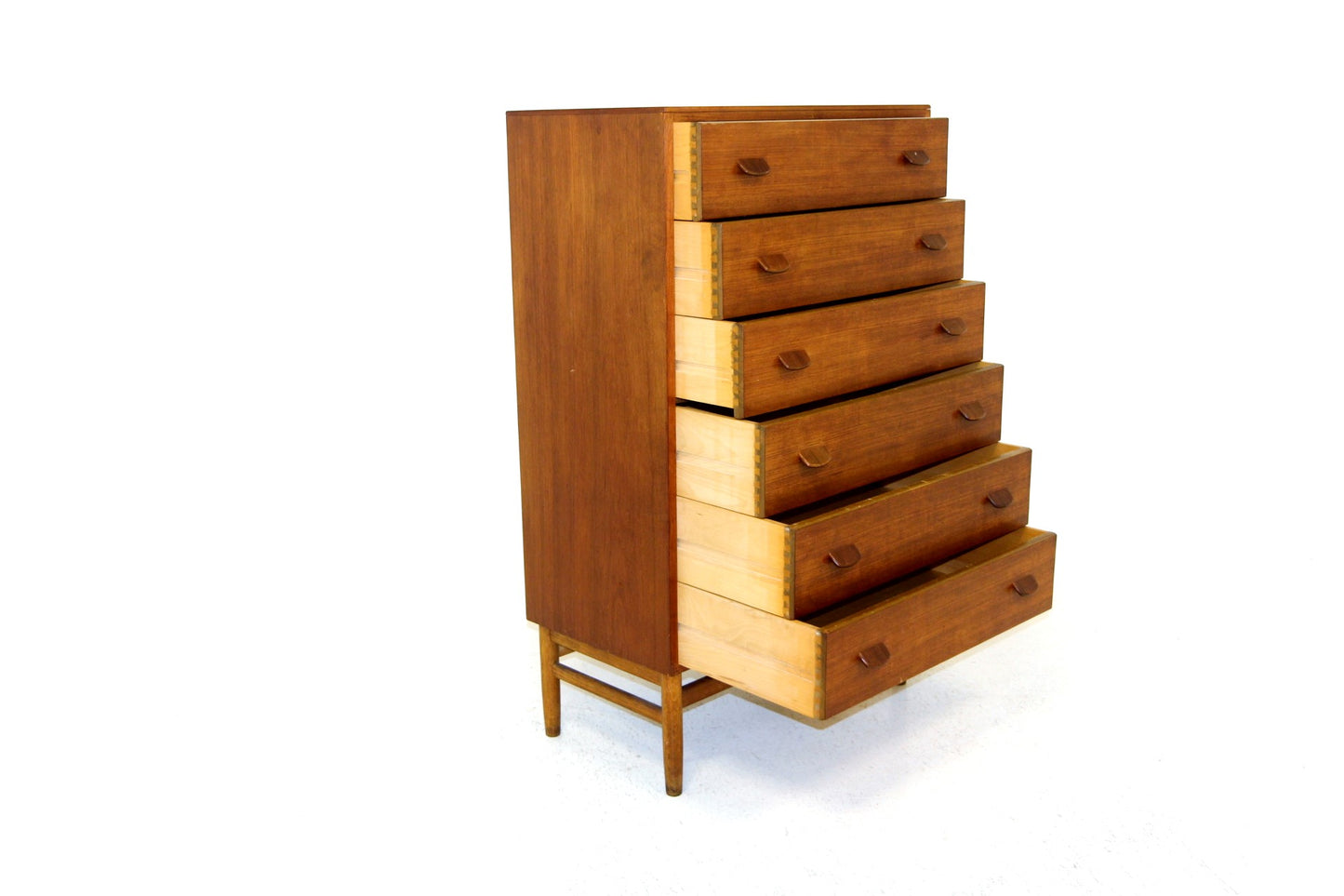 Cassettiera Tallboy by Poul Volther design danese vintage anni 60 [sw20448] misure L.79 H.130 P.46