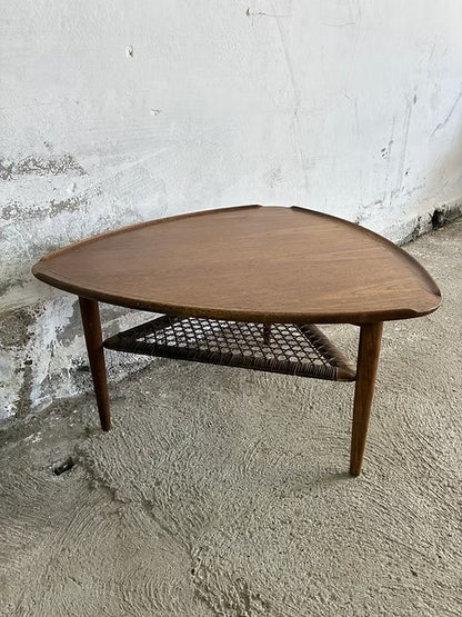 Tavolino Johannes Andersen design svedese vintage anni 50 [ck1945] misure L.87x87x87 H.48