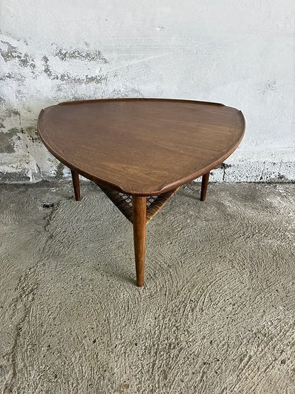 Tavolino Johannes Andersen design svedese vintage anni 50 [ck1945] misure L.87x87x87 H.48