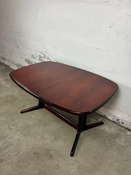 Tavolo Skovby Møbelfabrik ovale design danese vintage anni 50 [ck2093] misure L.148 P.100 +2x50