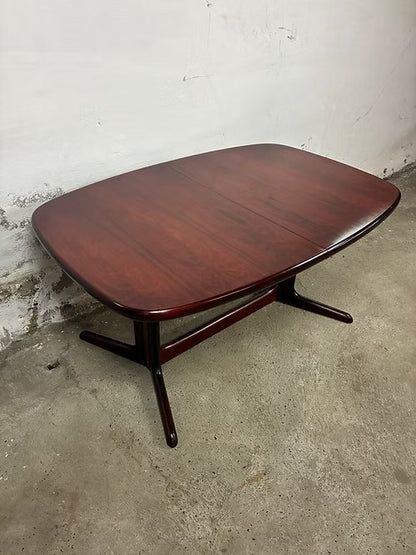 Tavolo Skovby Møbelfabrik ovale design danese vintage anni 50 [ck2093] misure L.148 P.100 +2x50