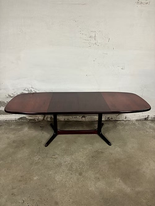 Tavolo Skovby Møbelfabrik ovale design danese vintage anni 50 [ck2093] misure L.148 P.100 +2x50