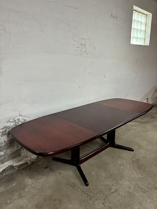Tavolo Skovby Møbelfabrik ovale design danese vintage anni 50 [ck2093] misure L.148 P.100 +2x50