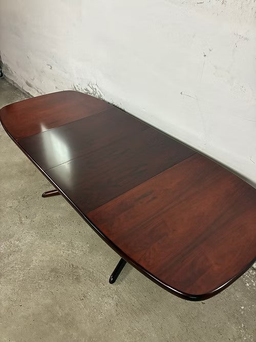 Tavolo Skovby Møbelfabrik ovale design danese vintage anni 50 [ck2093] misure L.148 P.100 +2x50