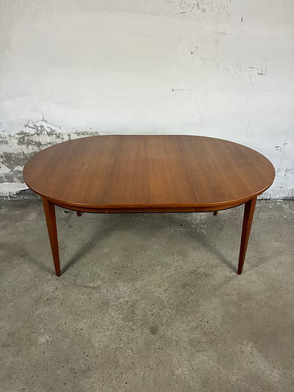 Tavolo Oman Jun rotondo design danese vintage anni 50 [ck2097] misure Ø120+3x50