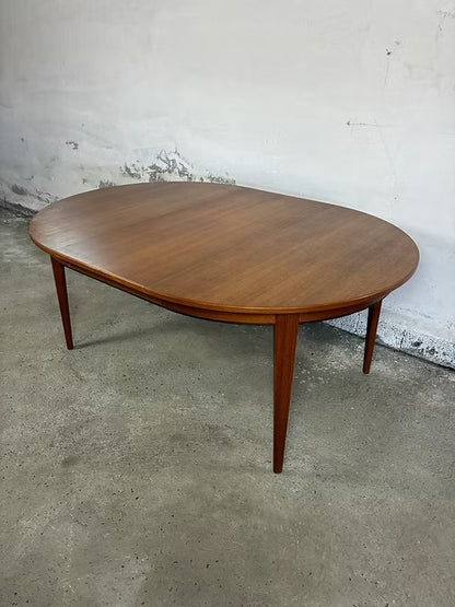 Tavolo Oman Jun rotondo design danese vintage anni 50 [ck2097] misure Ø120+3x50