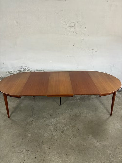 Tavolo Oman Jun rotondo design danese vintage anni 50 [ck2097] misure Ø120+3x50