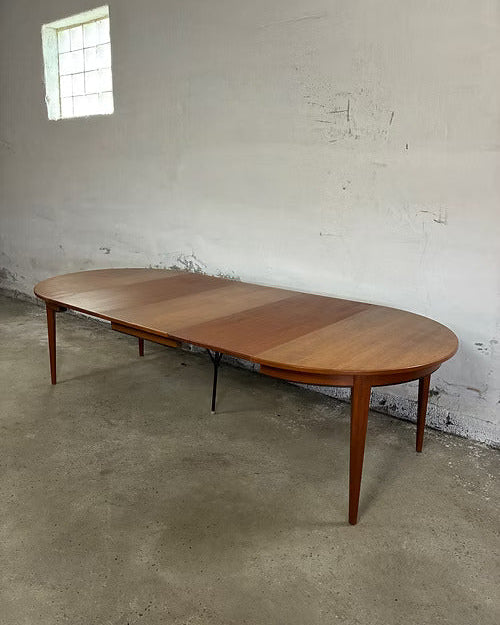 Tavolo Oman Jun rotondo design danese vintage anni 50 [ck2097] misure Ø120+3x50